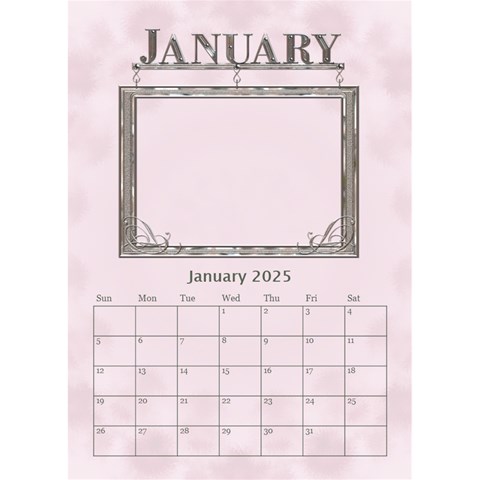 Sweet Baby Girl Desktop Calendar 6 x8 5  By Lil Jan 2024