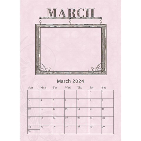 Sweet Baby Girl Desktop Calendar 6 x8 5  By Lil Mar 2024