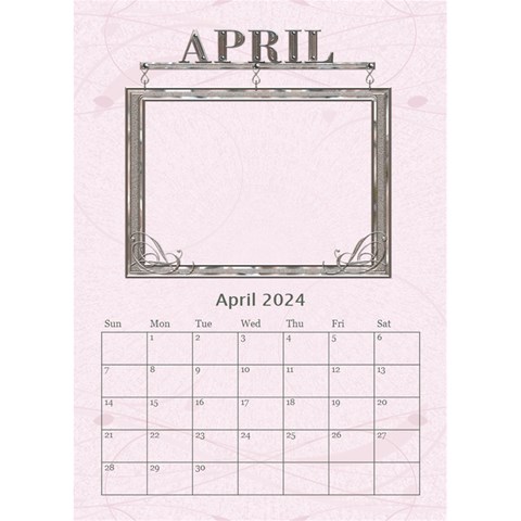 Sweet Baby Girl Desktop Calendar 6 x8 5  By Lil Apr 2024