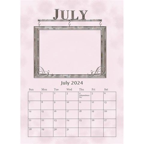 Sweet Baby Girl Desktop Calendar 6 x8 5  By Lil Jul 2024