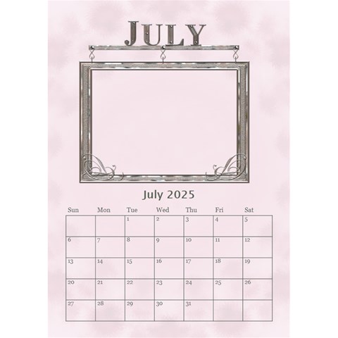 Sweet Baby Girl Desktop Calendar 6 x8 5  By Lil Jul 2024