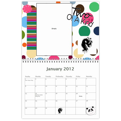 799 Calendar By Mandi Jan 2012
