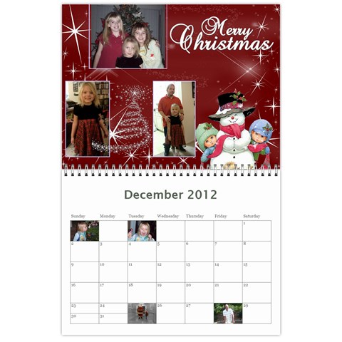 799 Calendar By Mandi Dec 2012