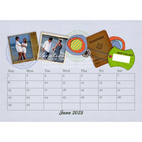 2025 Desktop Calendar 8 5x6, Family By Mikki Jun 2025