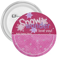 Let it Snow-Snow Wonder Button - 3  Button