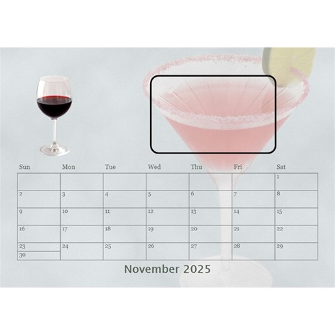 Happy Hour Desktop Calendar 8 5 x6  By Lil Nov 2025