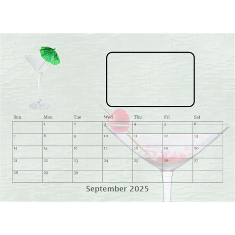 Happy Hour Desktop Calendar 8 5 x6  By Lil Sep 2025