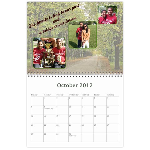 Calender Oct 2012