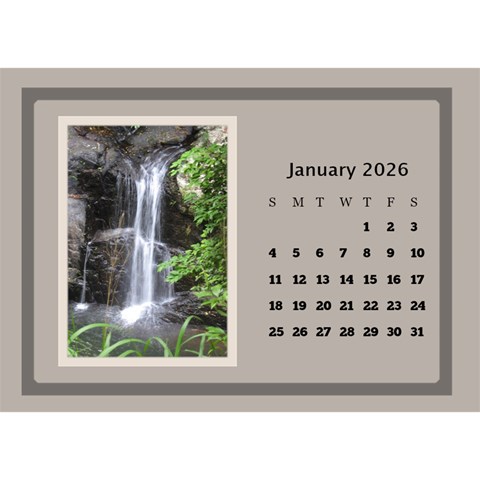 Coffee And Cream Desktop Calendar (8 5x6) By Deborah Jan 2026