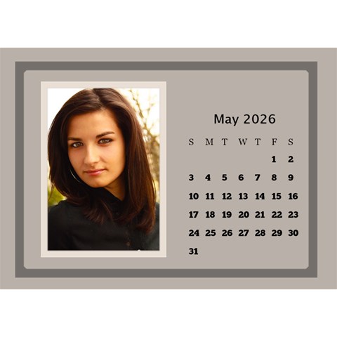 Coffee And Cream Desktop Calendar (8 5x6) By Deborah May 2026
