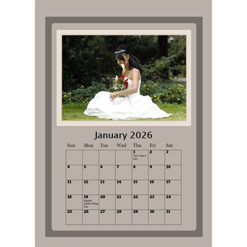 Coffee And Cream 2026 Desktop Calendar (6x8 5) By Deborah Jan 2026
