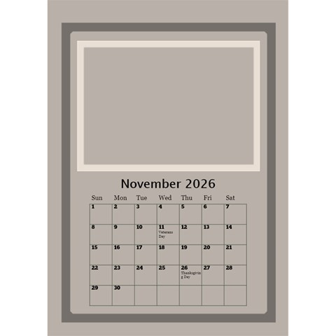 Coffee And Cream 2026 Desktop Calendar (6x8 5) By Deborah Nov 2026