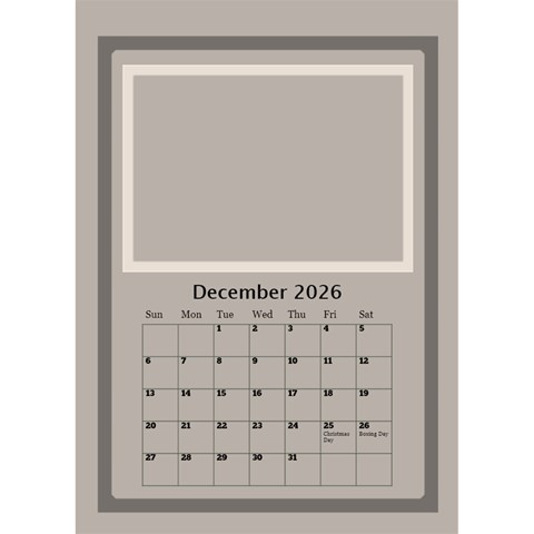 Coffee And Cream 2026 Desktop Calendar (6x8 5) By Deborah Dec 2026