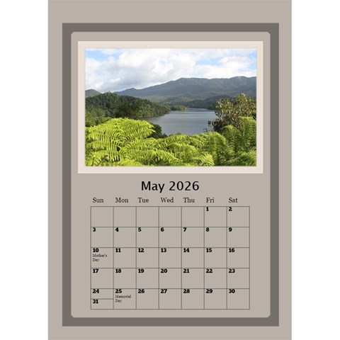 Coffee And Cream 2026 Desktop Calendar (6x8 5) By Deborah May 2026