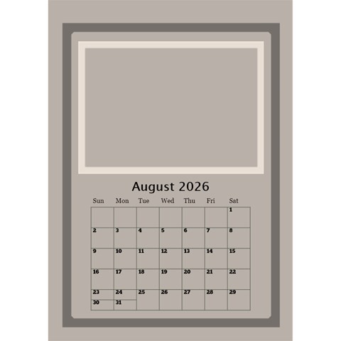 Coffee And Cream 2026 Desktop Calendar (6x8 5) By Deborah Aug 2026