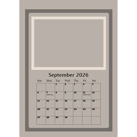 Coffee And Cream 2026 Desktop Calendar (6x8 5) By Deborah Sep 2026