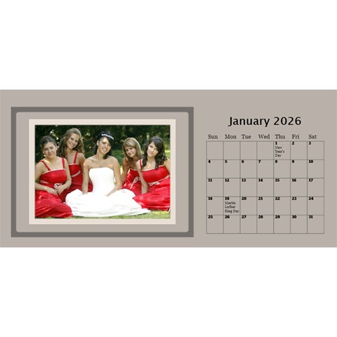 Coffee And Cream 2024 Desktop Calendar (11 Inch) By Deborah Jan 2024