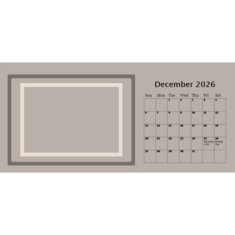 Coffee And Cream 2026 Desktop Calendar (11 Inch) By Deborah Dec 2026