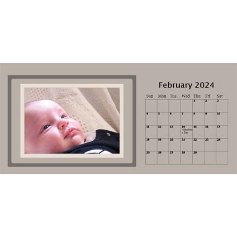 Coffee And Cream 2024 Desktop Calendar (11 Inch) By Deborah Feb 2024