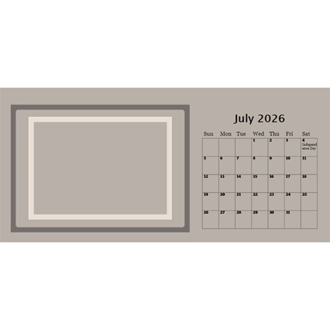 Coffee And Cream 2024 Desktop Calendar (11 Inch) By Deborah Jul 2024