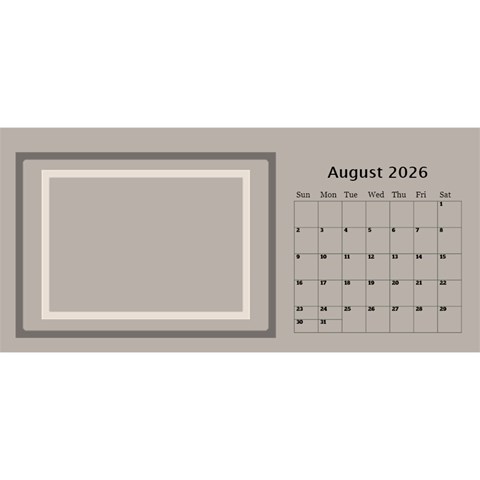 Coffee And Cream 2026 Desktop Calendar (11 Inch) By Deborah Aug 2026