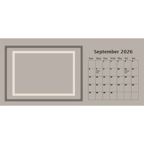Coffee And Cream 2026 Desktop Calendar (11 Inch) By Deborah Sep 2026