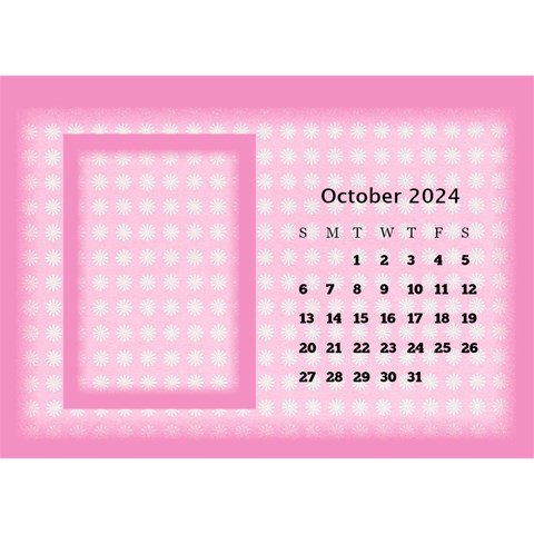 Pink Princess 2024 Desktop Calendar By Deborah Oct 2024