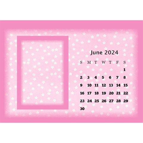 Pink Princess 2024 Desktop Calendar By Deborah Jun 2024