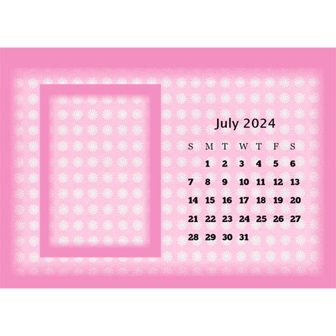 Pink Princess 2024 Desktop Calendar By Deborah Jul 2024