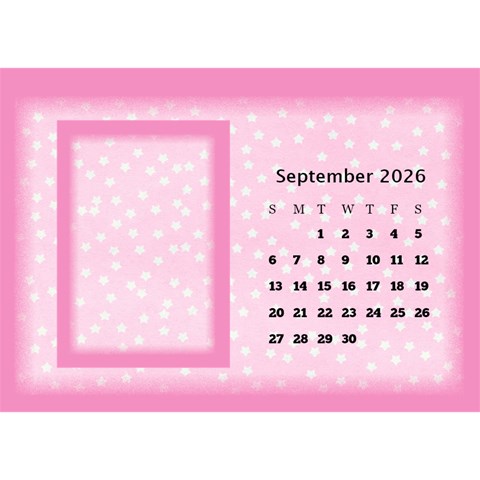 Pink Princess 2024 Desktop Calendar By Deborah Sep 2024