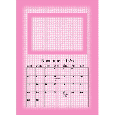 Pink Princess Desktop Calendar 2025 By Deborah Nov 2025