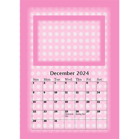 Pink Princess Desktop Calendar 2024 By Deborah Dec 2024