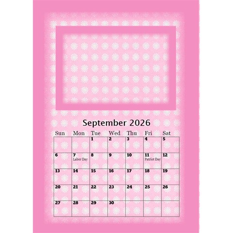 Pink Princess Desktop Calendar 2025 By Deborah Sep 2025