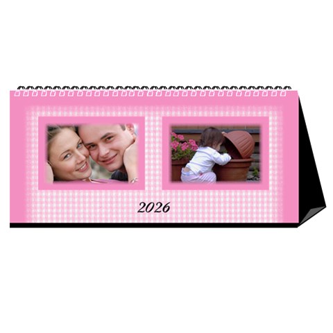 Pink Princess 2026 Desktop Calendar By Deborah Cover
