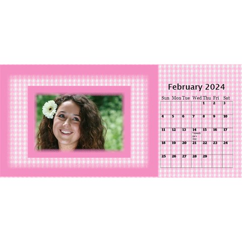 Pink Princess 2024 Desktop Calendar By Deborah Feb 2024