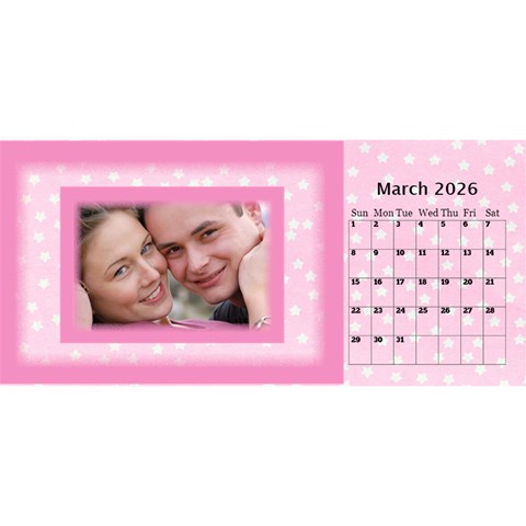 Pink Princess 2026 Desktop Calendar By Deborah Mar 2026