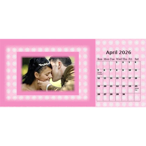Pink Princess 2026 Desktop Calendar By Deborah Apr 2026
