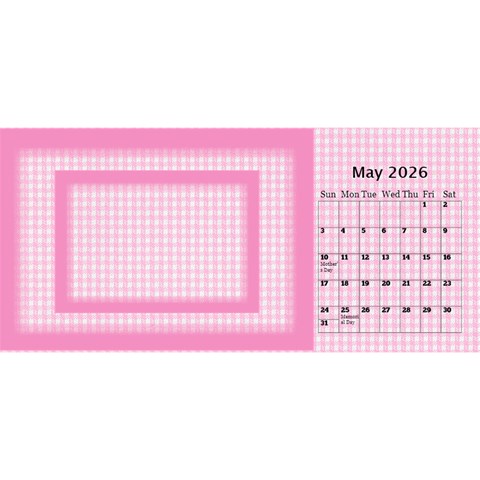 Pink Princess 2026 Desktop Calendar By Deborah May 2026