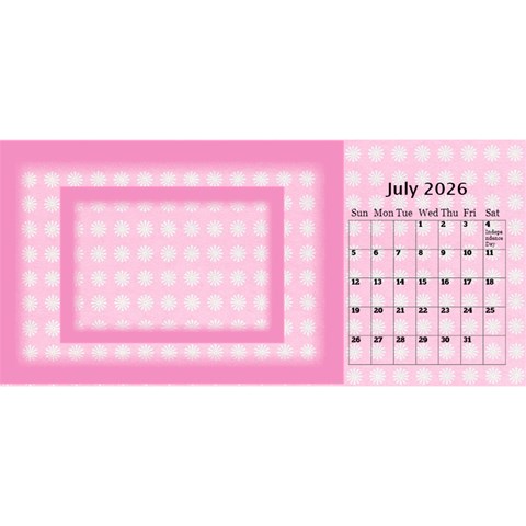 Pink Princess 2026 Desktop Calendar By Deborah Jul 2026