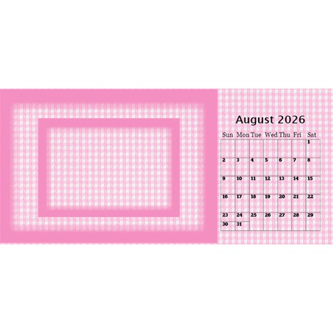 Pink Princess 2026 Desktop Calendar By Deborah Aug 2026