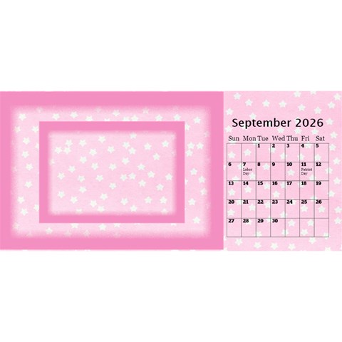 Pink Princess 2026 Desktop Calendar By Deborah Sep 2026