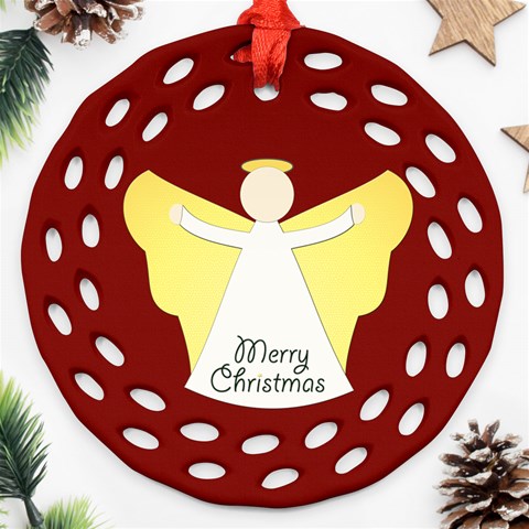 Christmas Angel Ornament By Mim Front