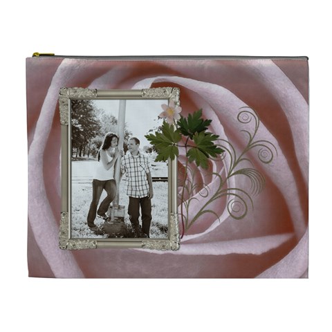 Pretty Pastel Xl Cosmetic Bag By Lil Front