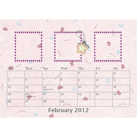 Our Family Desktop Calendar By Daniela Feb 2012