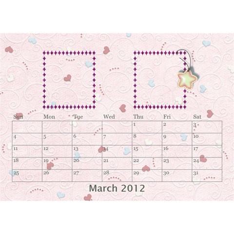 Our Family Desktop Calendar By Daniela Mar 2012