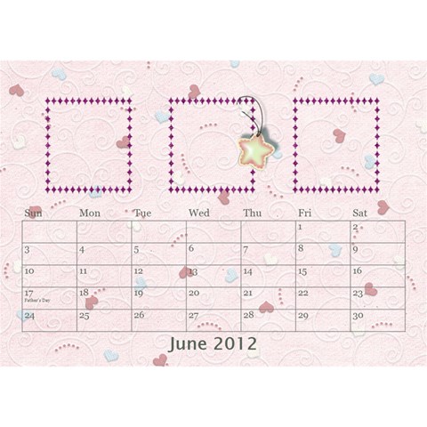 Our Family Desktop Calendar By Daniela Jun 2012