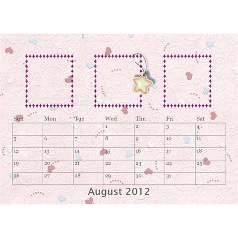 Our Family Desktop Calendar By Daniela Aug 2012