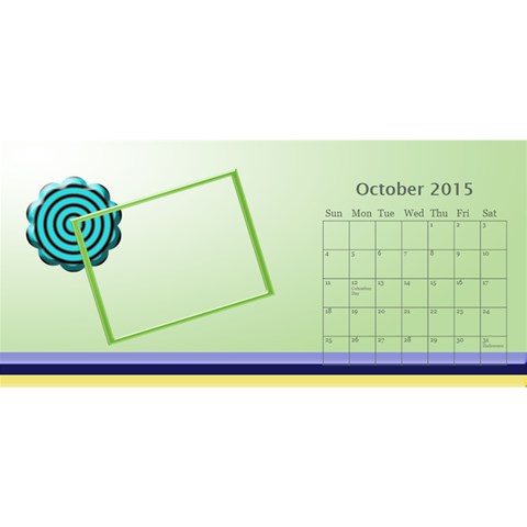Family Desktop Calendar 11x5 By Daniela Oct 2015