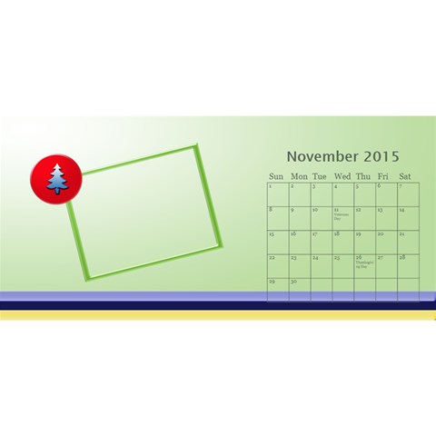 Family Desktop Calendar 11x5 By Daniela Nov 2015
