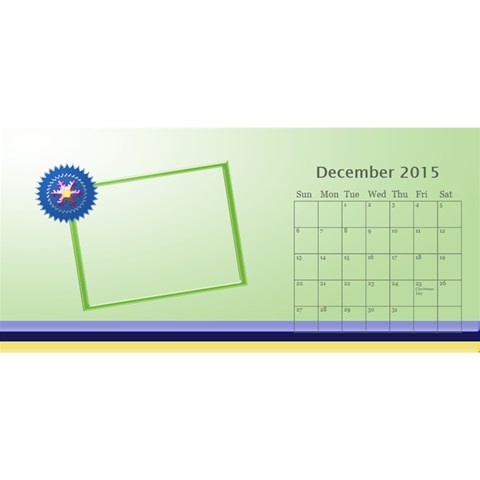 Family Desktop Calendar 11x5 By Daniela Dec 2015